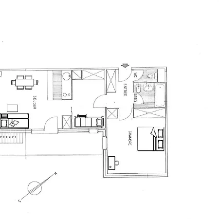 2 Pieces + Pour 6 Pers, Meribel Altiport, Pied Des Pistes Et Golf, Parking Inclus - Fr-1-411-9